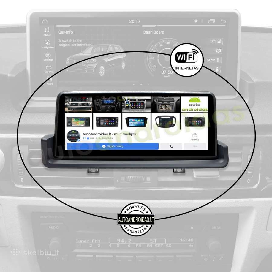 Bmw 3 E90, E91 2004-13 Android multimedia GPS/WiFi - nuotraukos Nr. 5