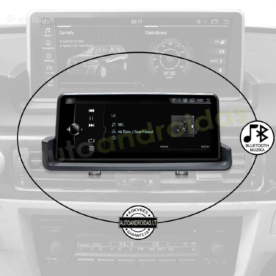 Bmw 3 E90, E91 2004-13 Android multimedia GPS/WiFi - nuotraukos Nr. 7