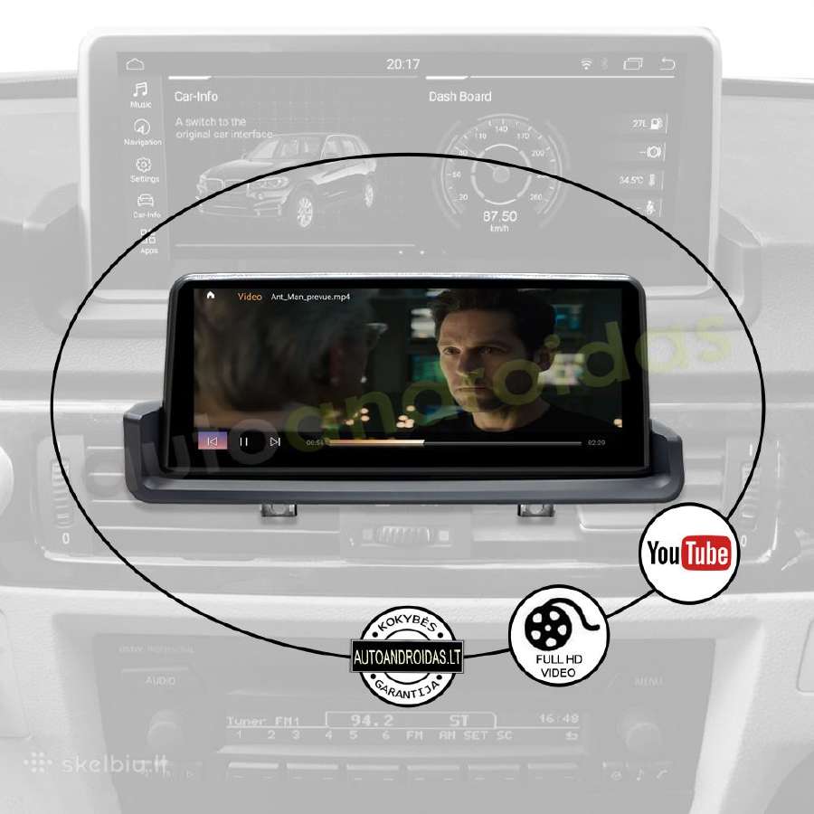 Bmw 3 E90, E91 2004-13 Android multimedia GPS/WiFi - nuotraukos Nr. 10