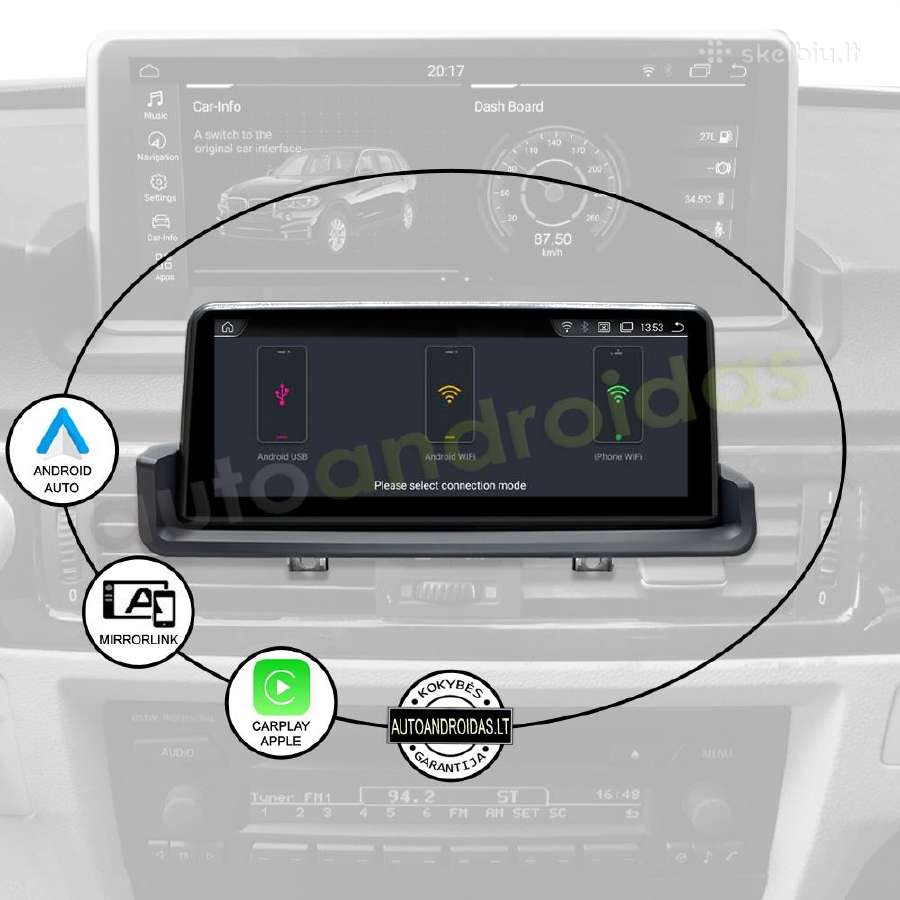 Bmw 3 E90, E91 2004-13 Android multimedia GPS/WiFi - nuotraukos Nr. 11