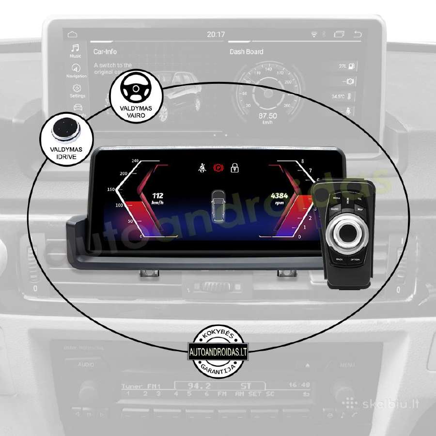 Bmw 3 E90, E91 2004-13 Android multimedia GPS/WiFi - nuotraukos Nr. 13