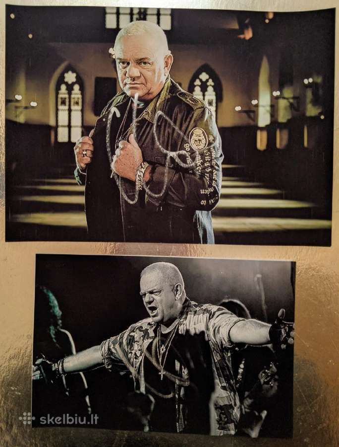 Udo Dirkschneider Nuotrauka su originaliu autograf