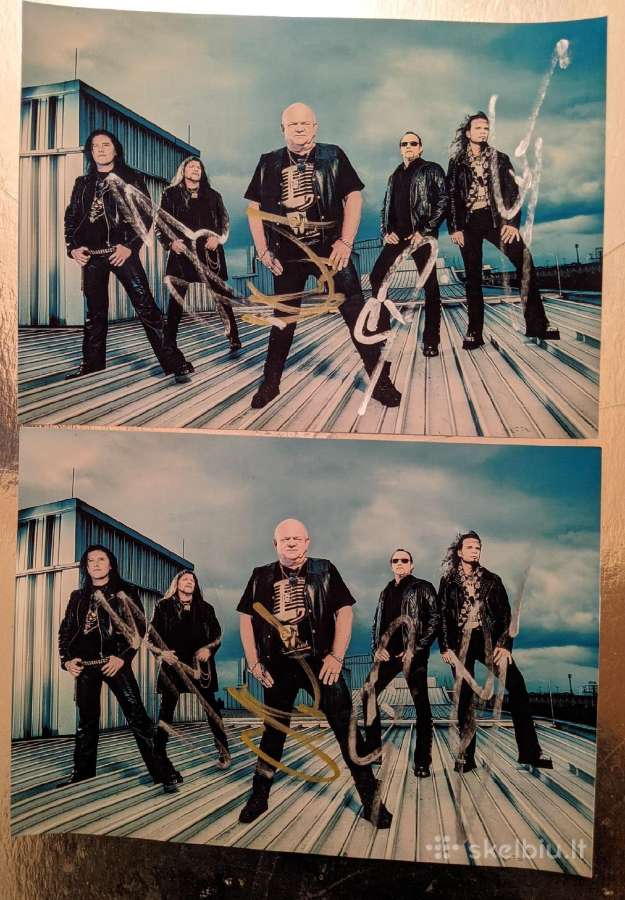 U.d.o. Nuotrauka su originaliu autogra