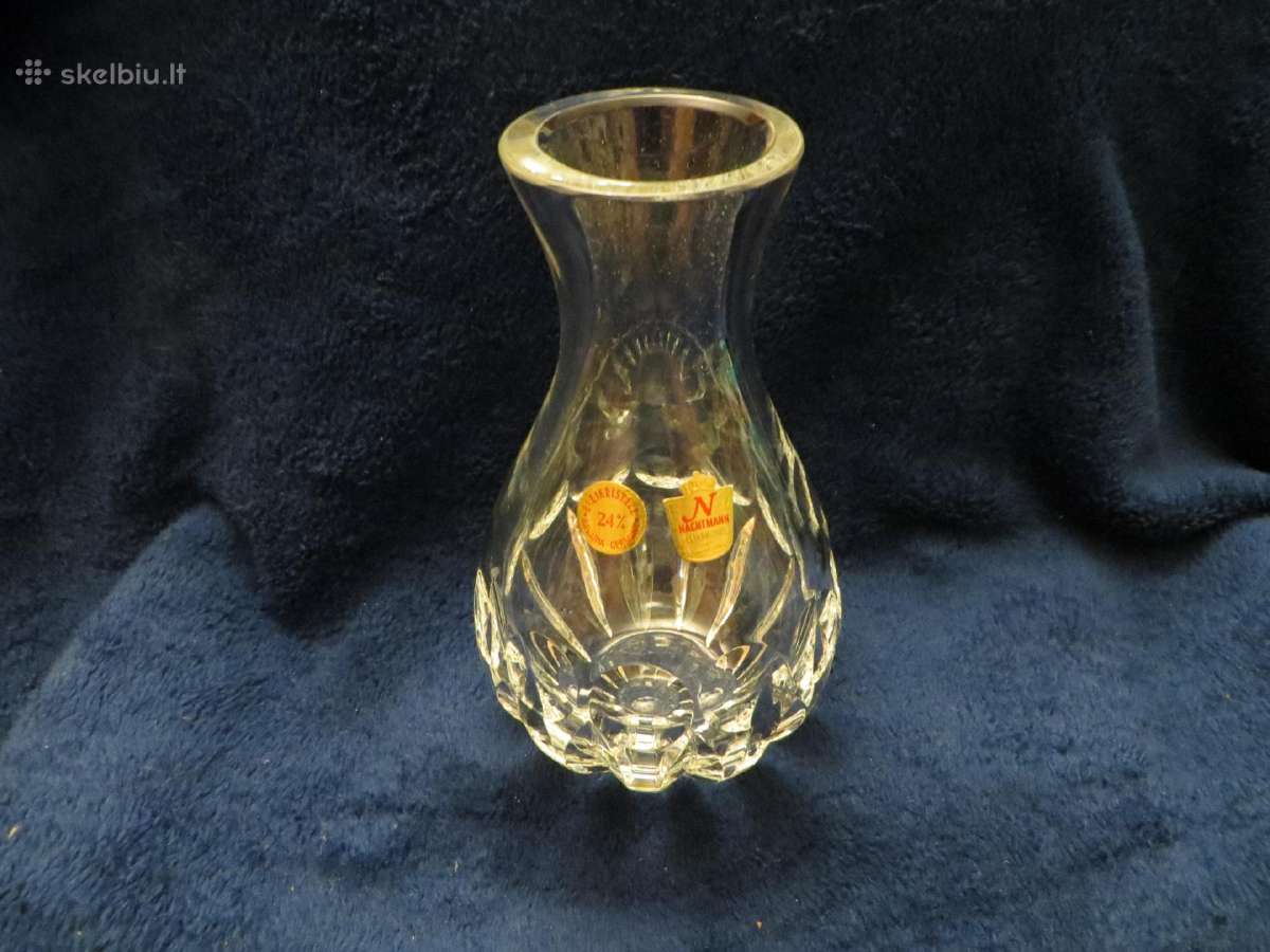 Vaza Nachtmann krištolas vokiška vintažinė ~19 cm - nuotraukos Nr. 7