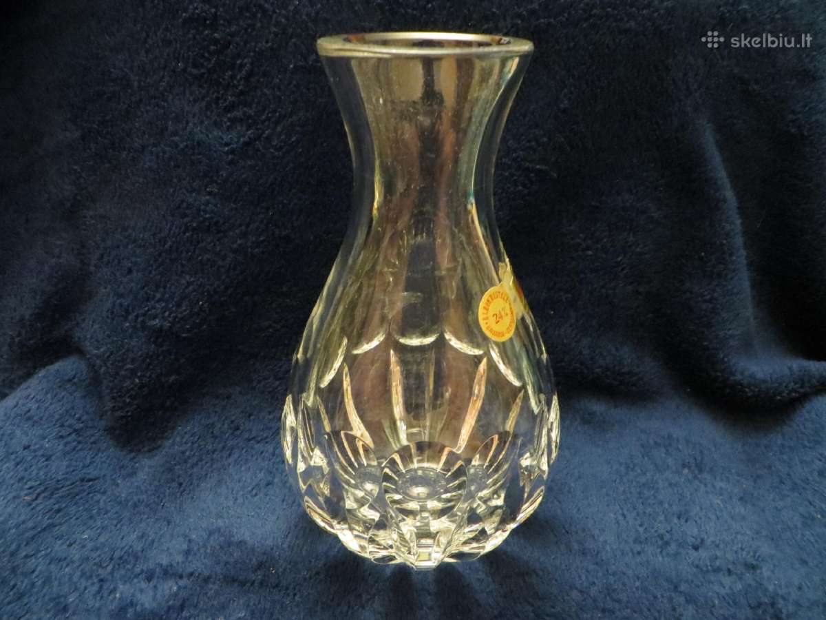 Vaza Nachtmann krištolas vokiška vintažinė ~19 cm - nuotraukos Nr. 9