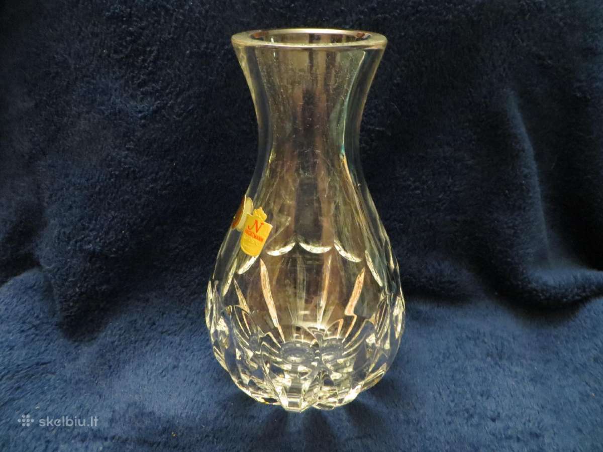 Vaza Nachtmann krištolas vokiška vintažinė ~19 cm - nuotraukos Nr. 12