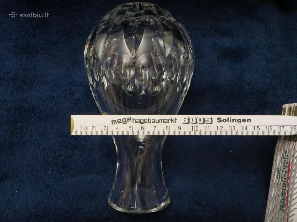 Vaza Nachtmann krištolas vokiška vintažinė ~19 cm - nuotraukos Nr. 22