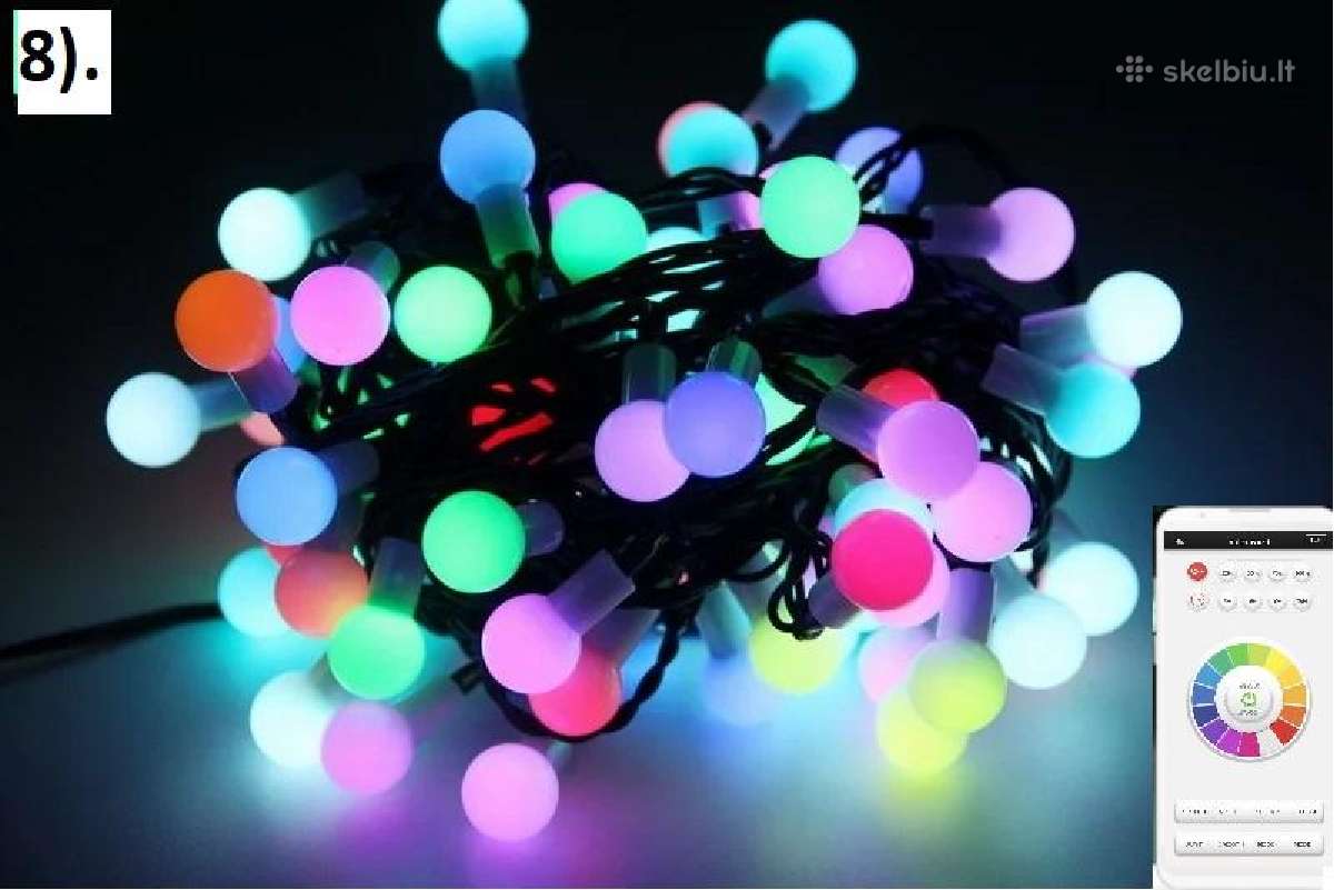 Išmanios LED girliandos - nuotraukos Nr. 13