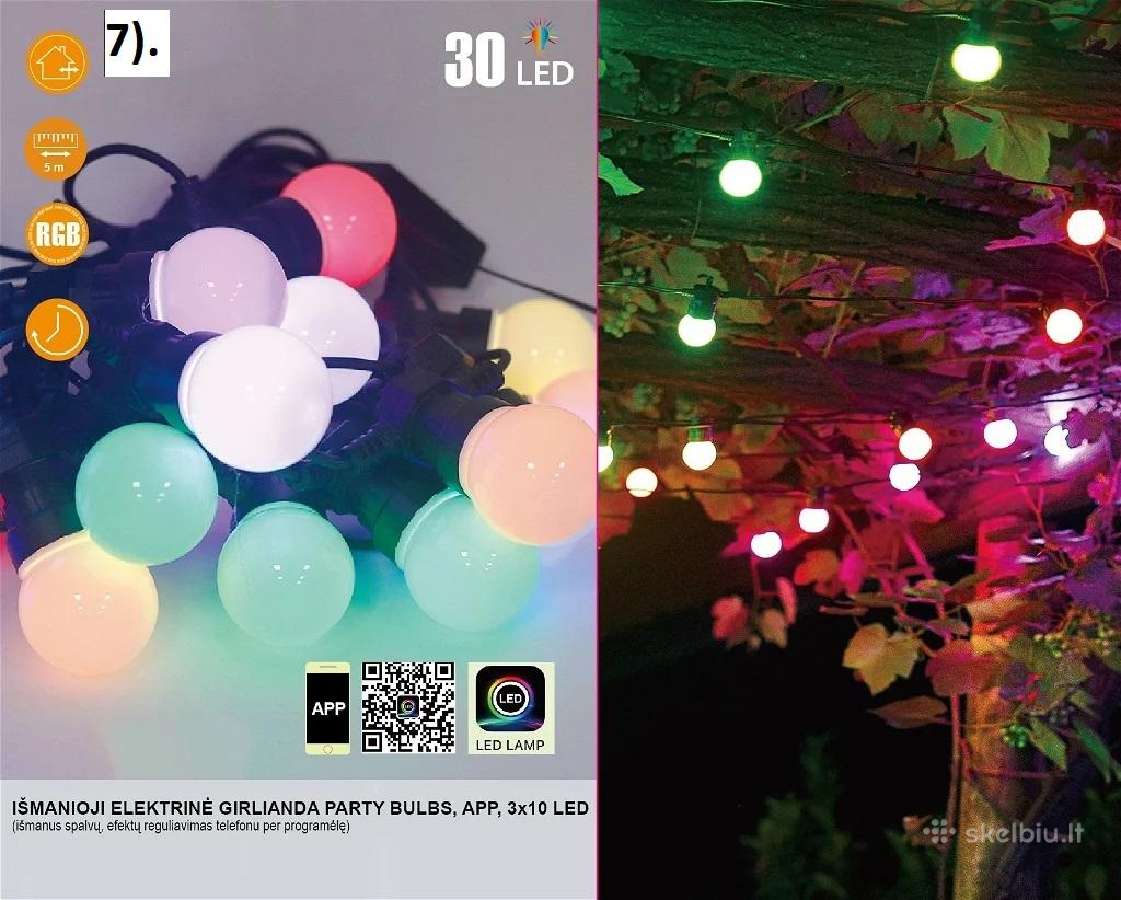 Išmanios LED girliandos - nuotraukos Nr. 14