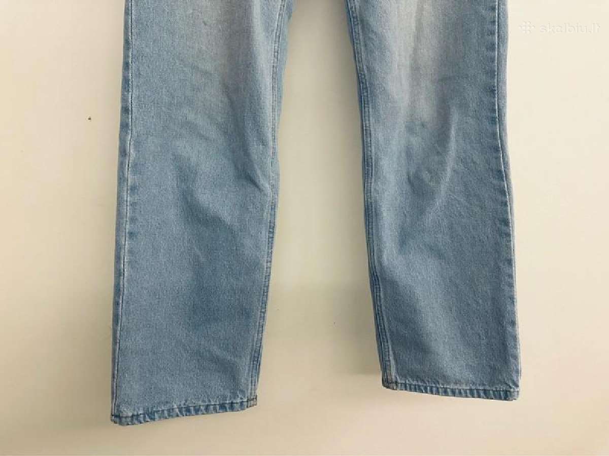 Baggy mid waist šviesiai mėlyni džinsai - nuotraukos Nr. 4