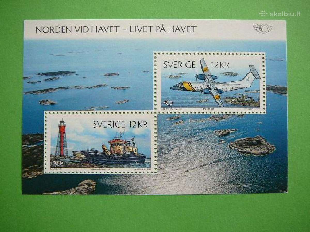 Laivai Lektuvai Svyturiai Svedija Mnh svd2870