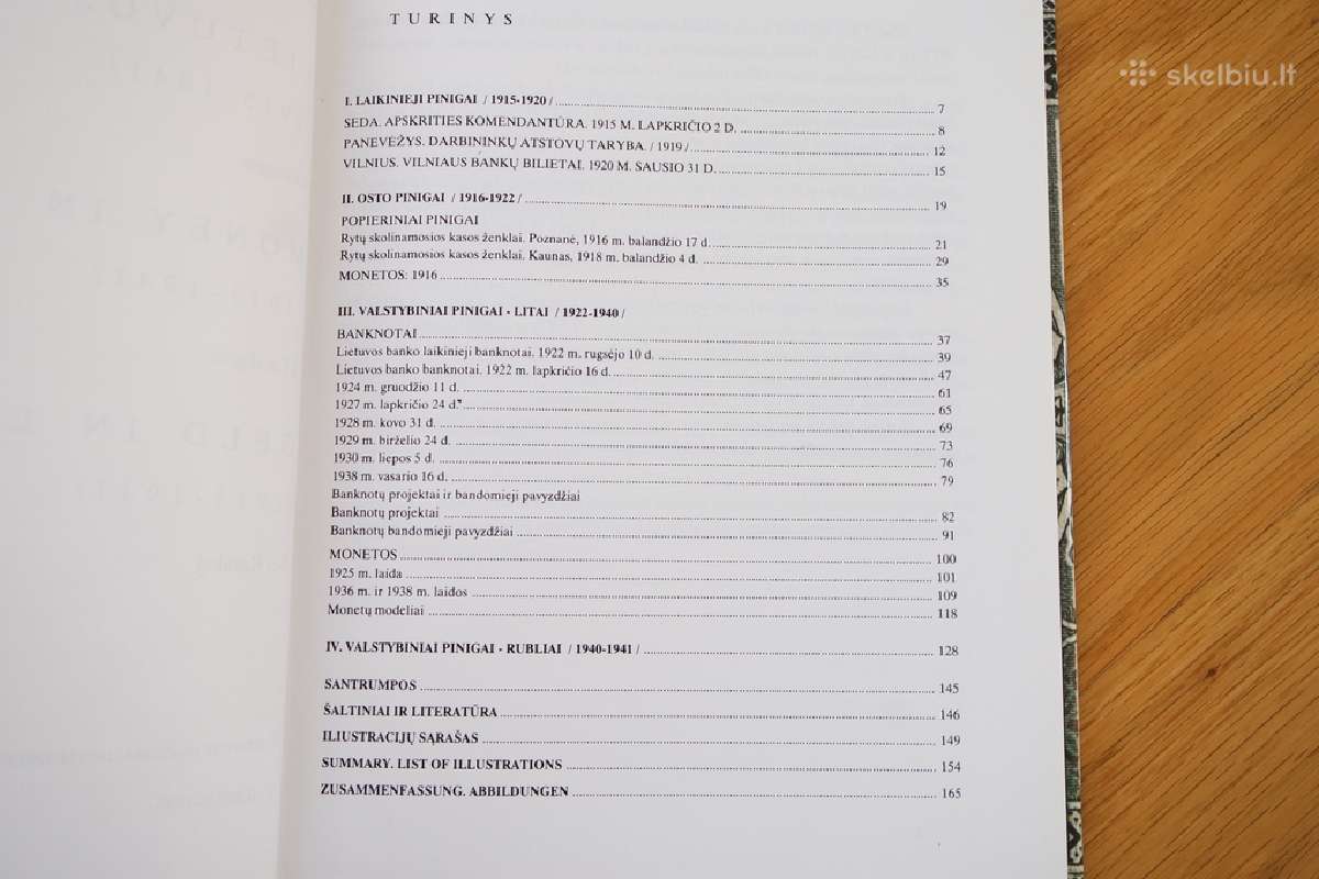 Knyga. Lietuvos pinigai 1915-1941 - nuotraukos Nr. 2