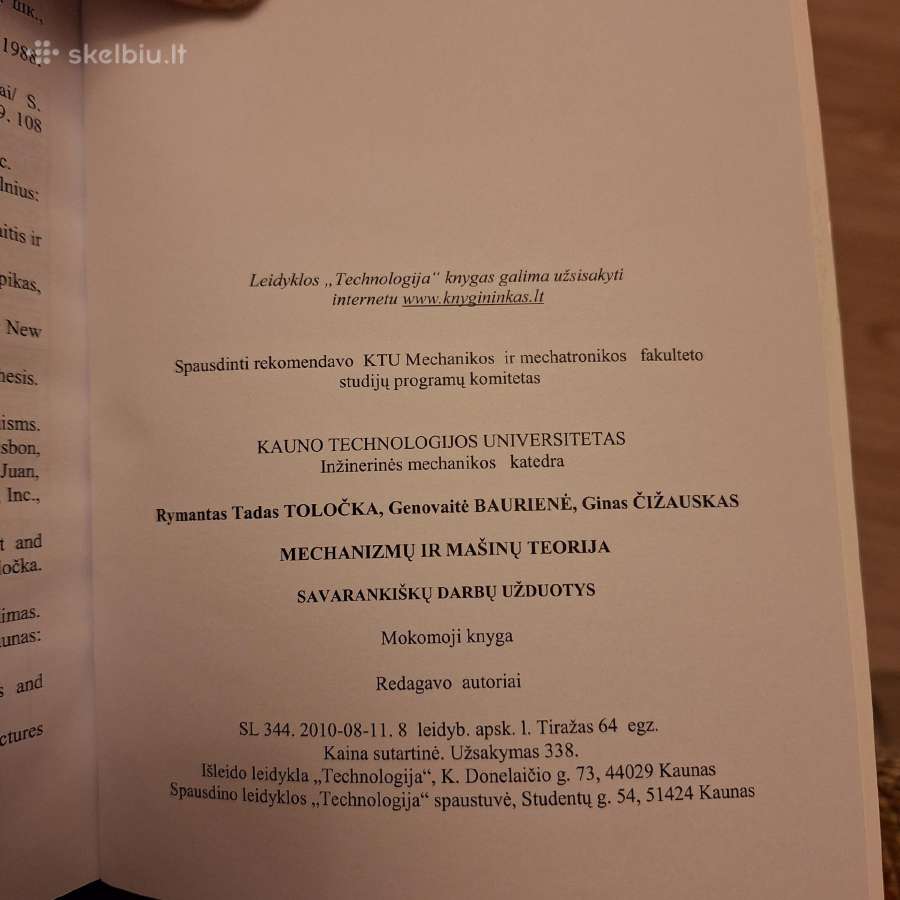 Mechanizmų ir mašinų teorija - nuotraukos Nr. 4