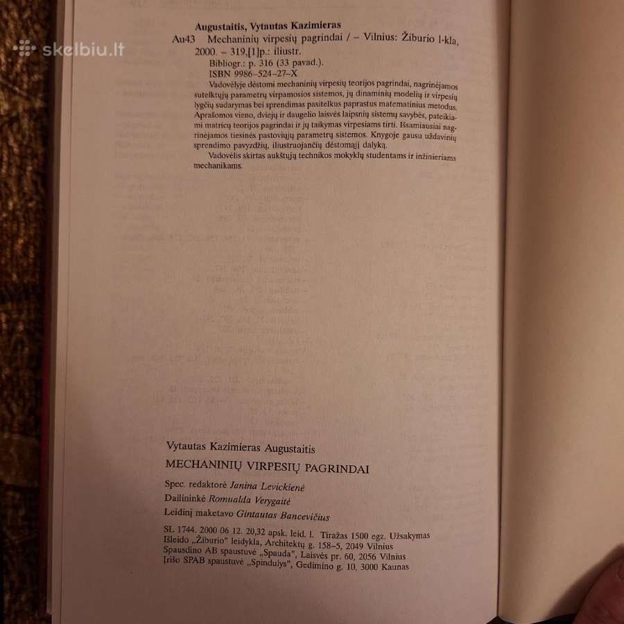 Mechaninių virpesių pagrindai - nuotraukos Nr. 4