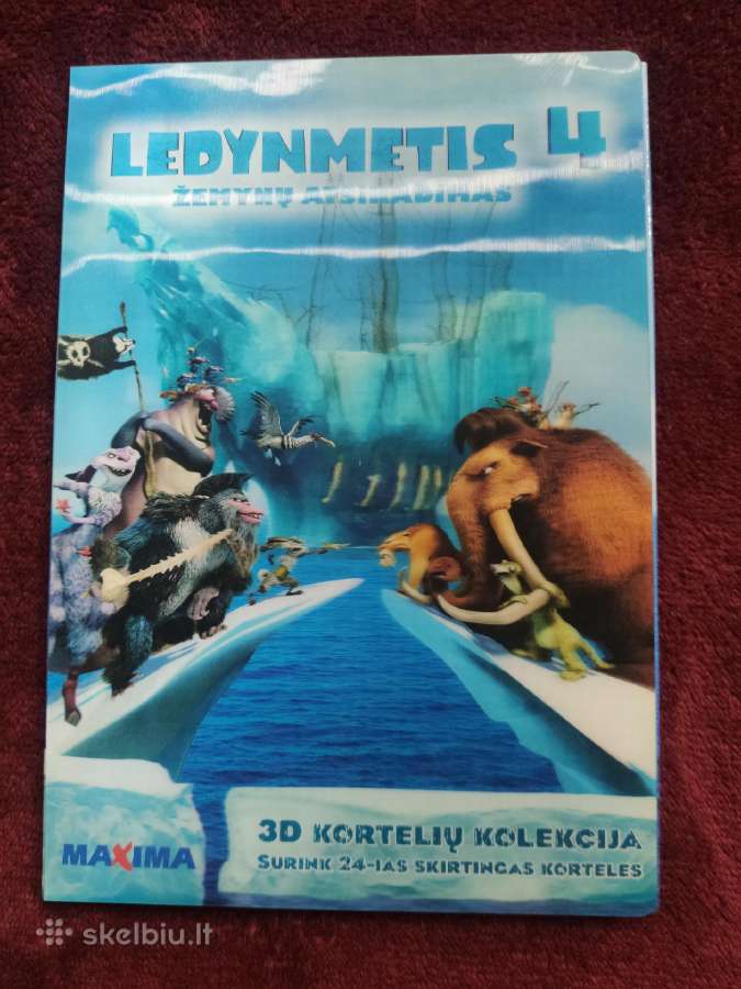 Ledynmetis 4 Žemynų atsiradimas 3D kortelių kolekc