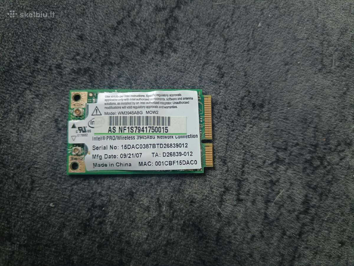 Tinklo plokštė mini Pcie