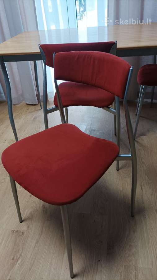 Stalas 120x80x74 (H) ir 4 kėdės, Italija - nuotraukos Nr. 4