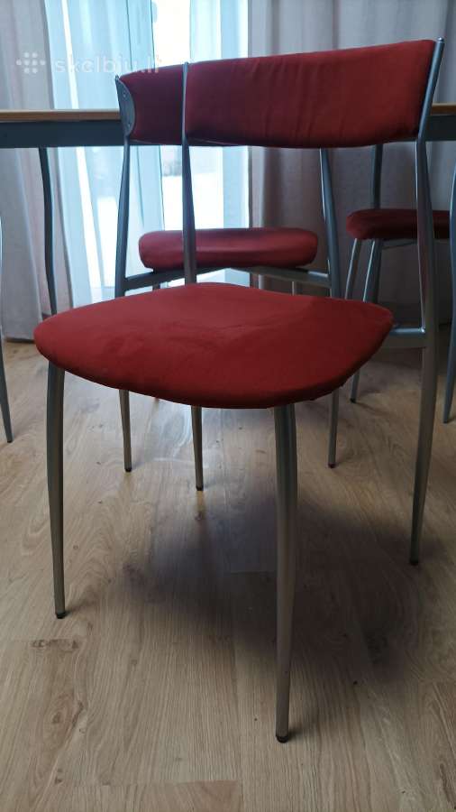 Stalas 120x80x74 (H) ir 4 kėdės, Italija - nuotraukos Nr. 6