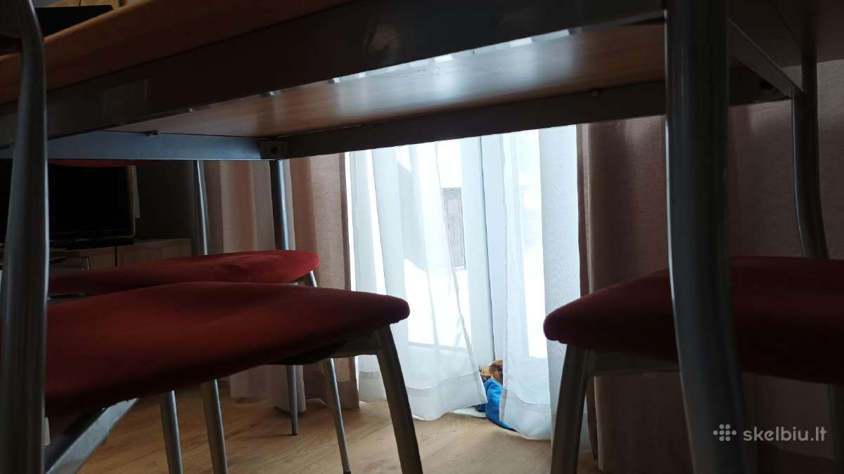 Stalas 120x80x74 (H) ir 4 kėdės, Italija - nuotraukos Nr. 7