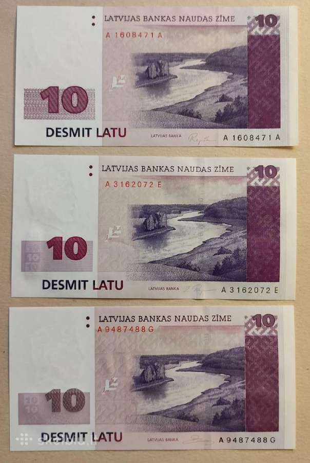 10 Latų visų metų Unc