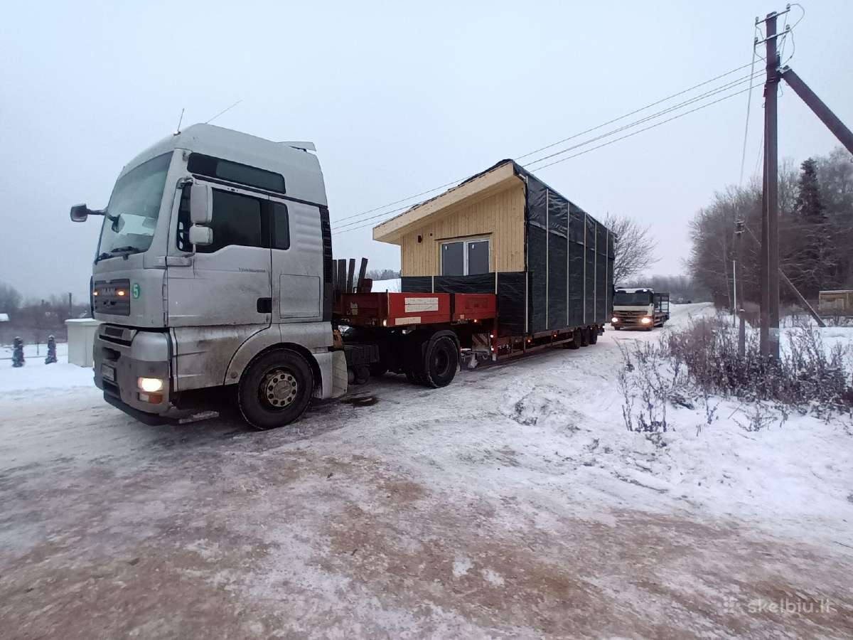 Modulinių namų transportavimas ,Nameliu gabenimas - nuotraukos Nr. 3