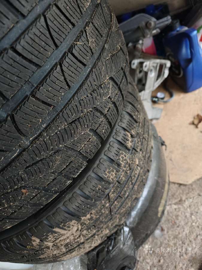4 idealūs Porsche diskai su žieminėm padangomis. - nuotraukos Nr. 3