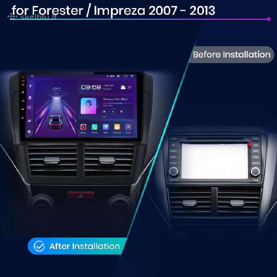 Subaru Impreza 2002-2013 android multimedija - nuotraukos Nr. 6