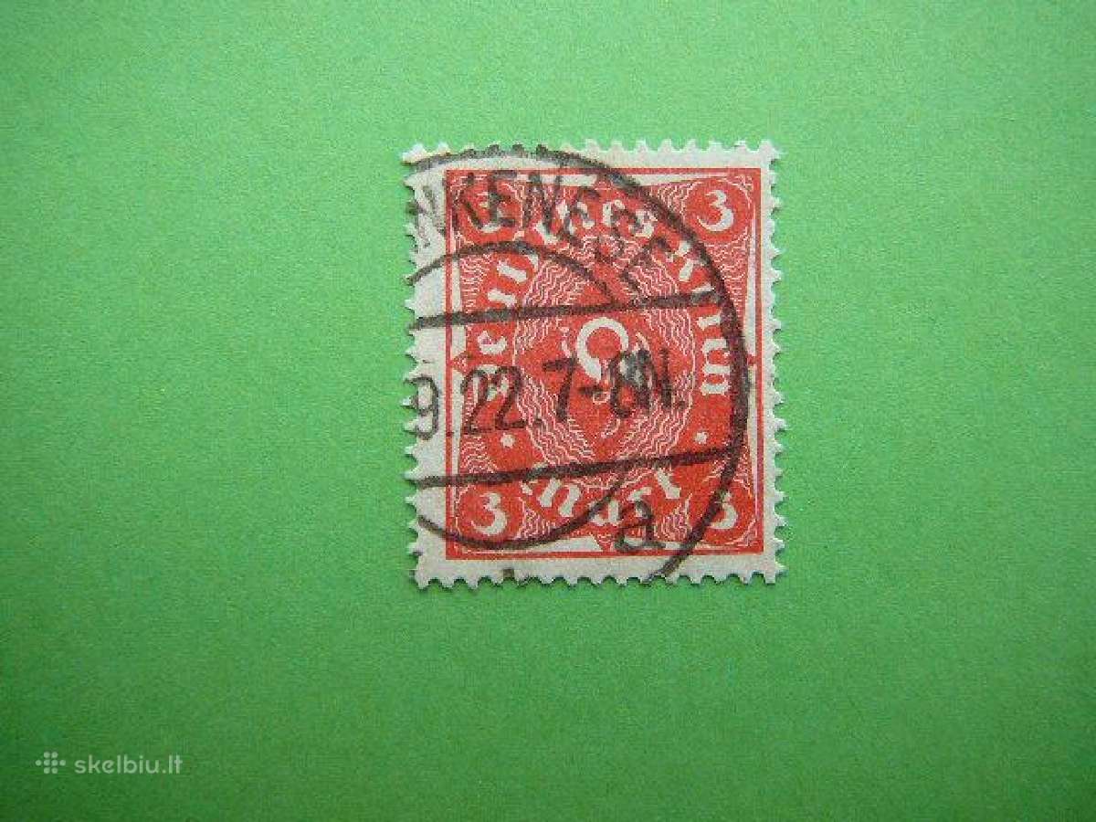 Pasto ragelis Vokietija 1922 3m antsp. vkt225a