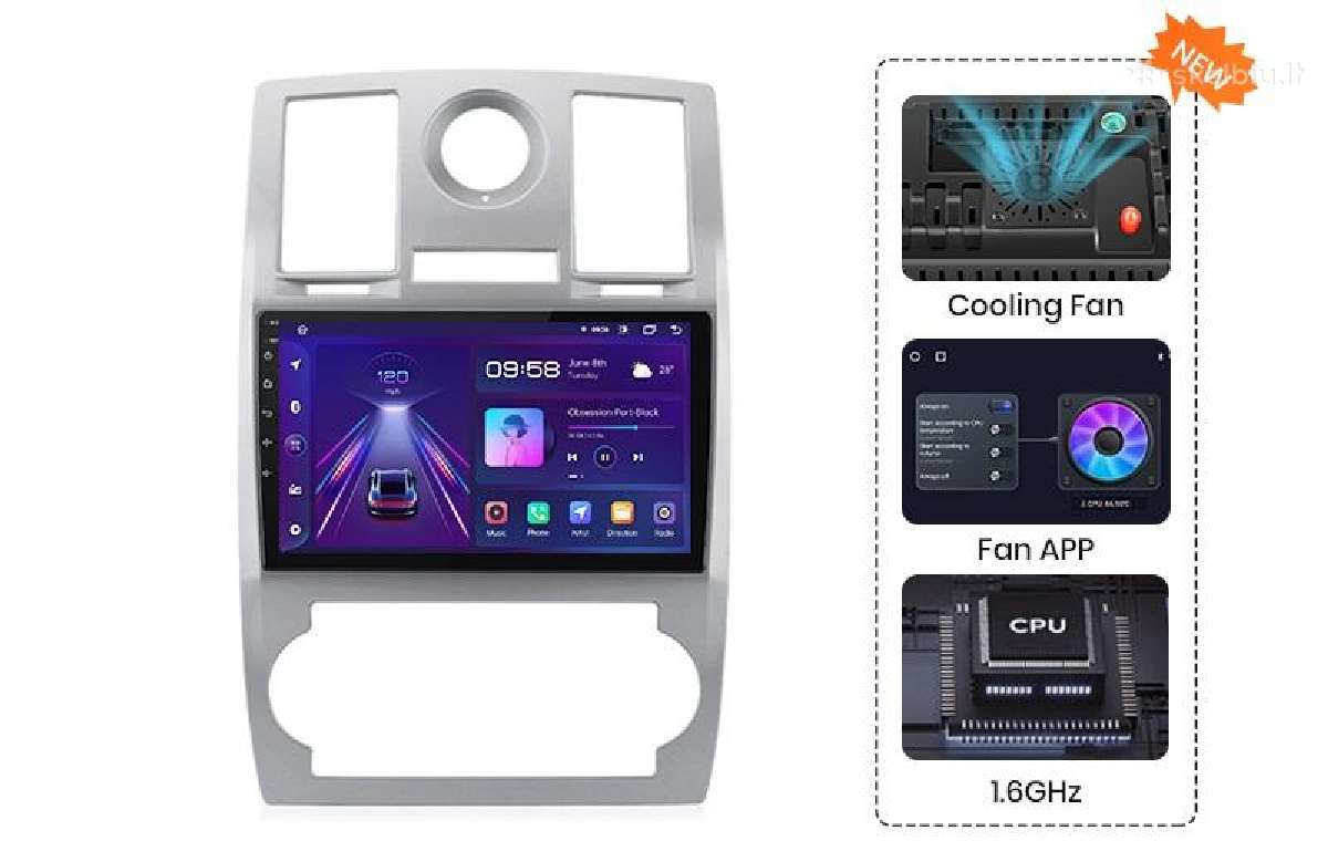 Chrysler 300c 2004-2011 android multimedija - nuotraukos Nr. 2