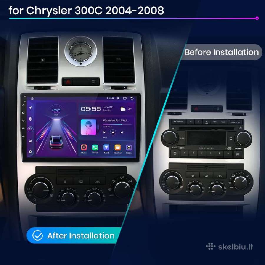 Chrysler 300c 2004-2011 android multimedija - nuotraukos Nr. 5