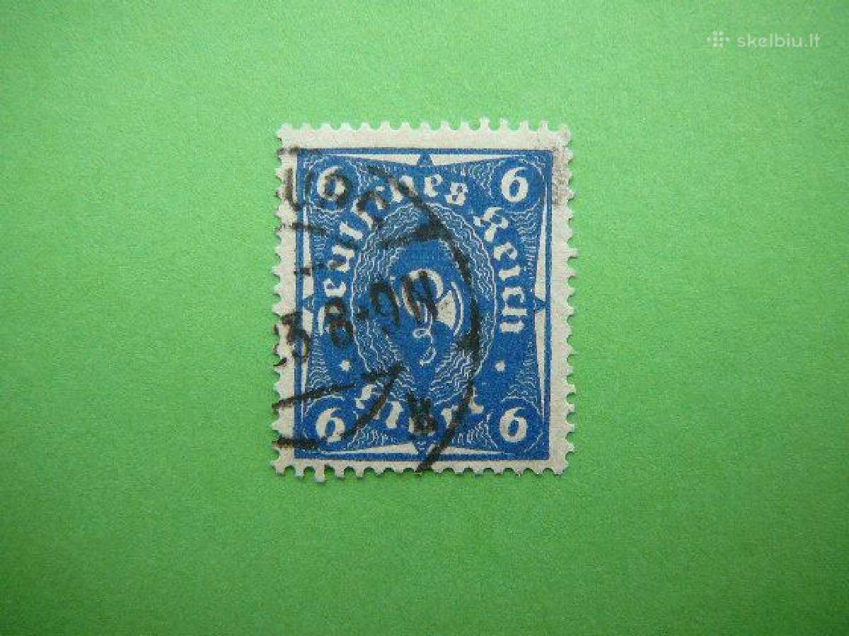 Pasto ragelis Vokietija 1922 6m antsp. vkt228a