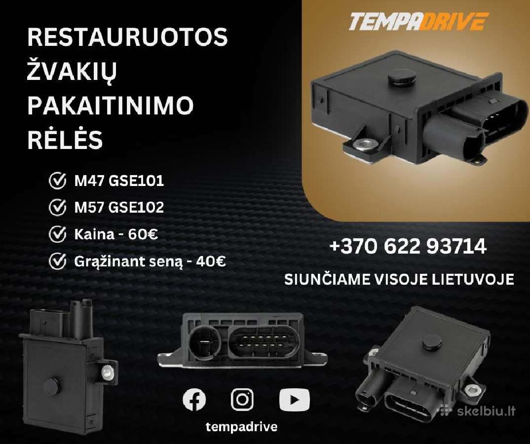 Bmw Restauruotos pakaitinimo žvakių rėlės