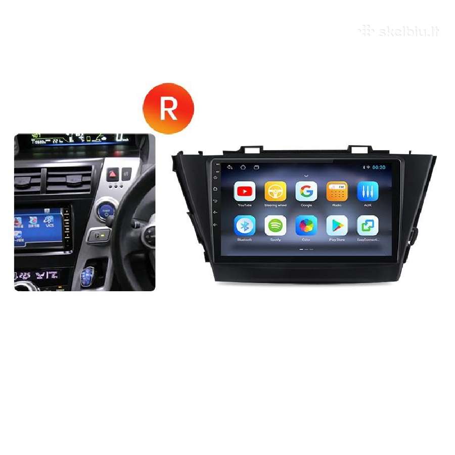 Toyota Prius+ 2012 - 2017 metų android multimedija - nuotraukos Nr. 4