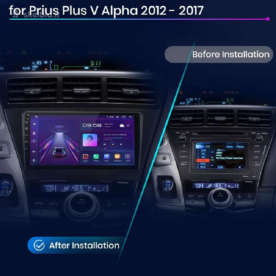 Toyota Prius+ 2012 - 2017 metų android multimedija - nuotraukos Nr. 2