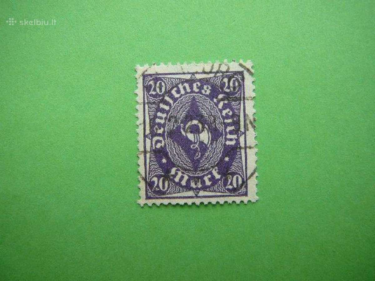 Pasto ragelis Vokietija 1922 20m antsp. vkt230a