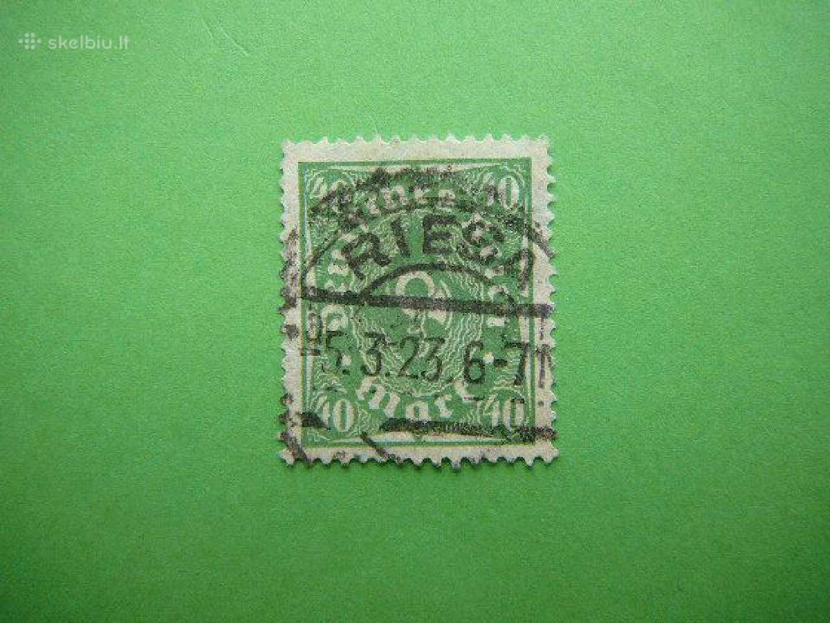 Pasto ragelis Vokietija 1922 40m antsp. vkt232a