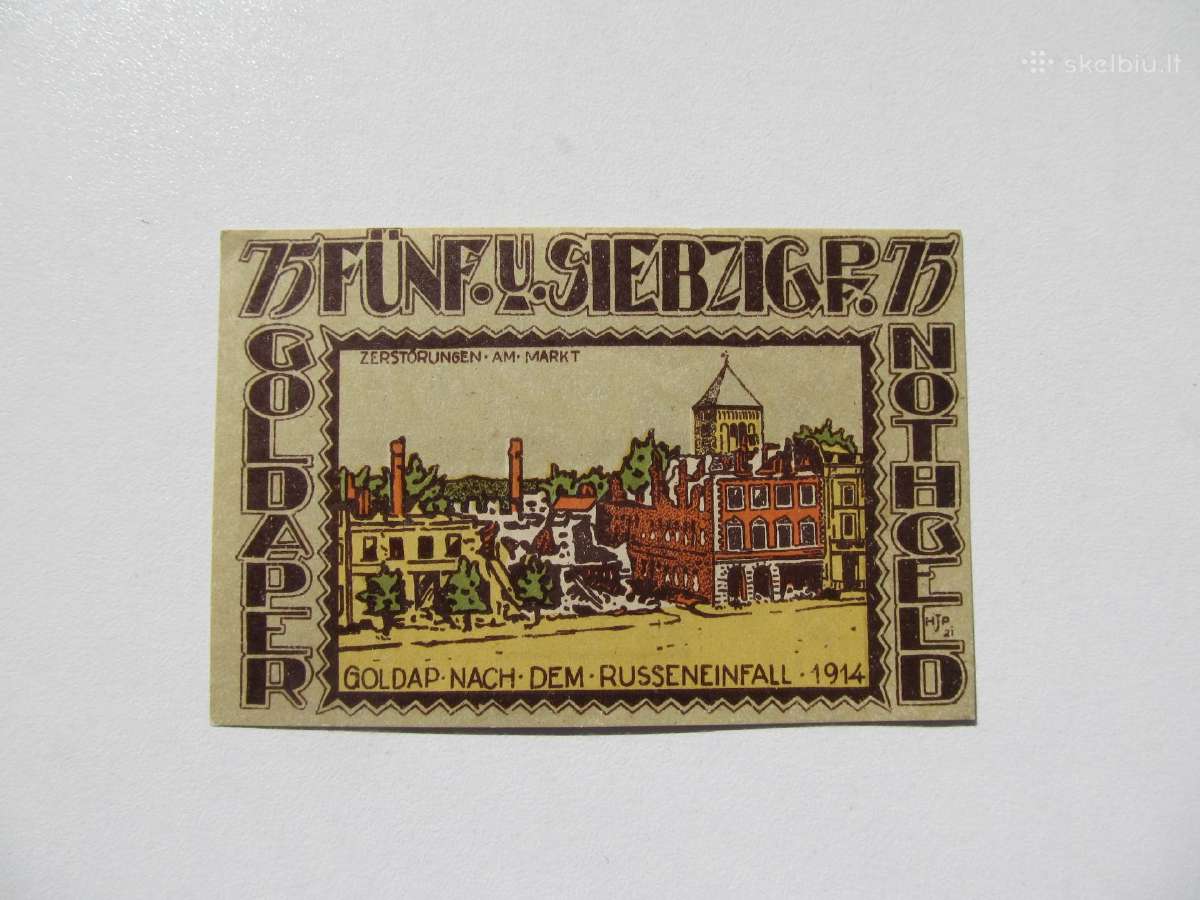 Notgeldas 50,75,100 pfennig ,geldape(m.Lietuva) - nuotraukos Nr. 4