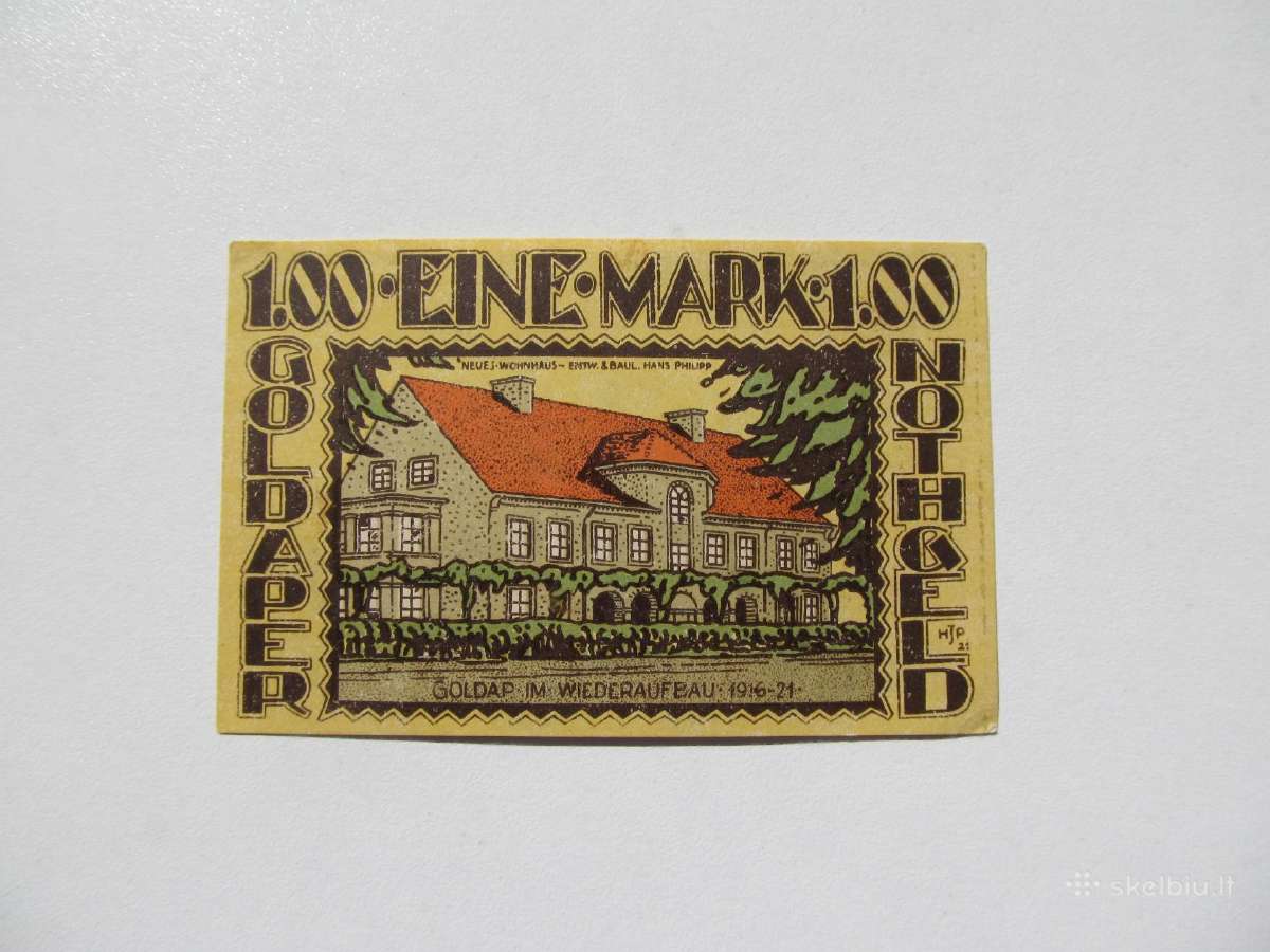 Notgeldas 50,75,100 pfennig ,geldape(m.Lietuva) - nuotraukos Nr. 6