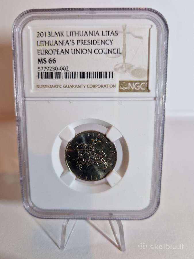 2013 1 litas Lietuvos pirmininkavimas Es Ngc Ms66