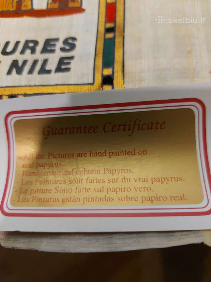 Naujas originalus,įpakuotas papiruso paveikslas - nuotraukos Nr. 7
