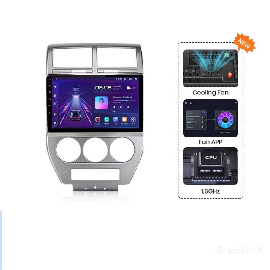 Jeep Compass 2007-2020 android multimedija - nuotraukos Nr. 5