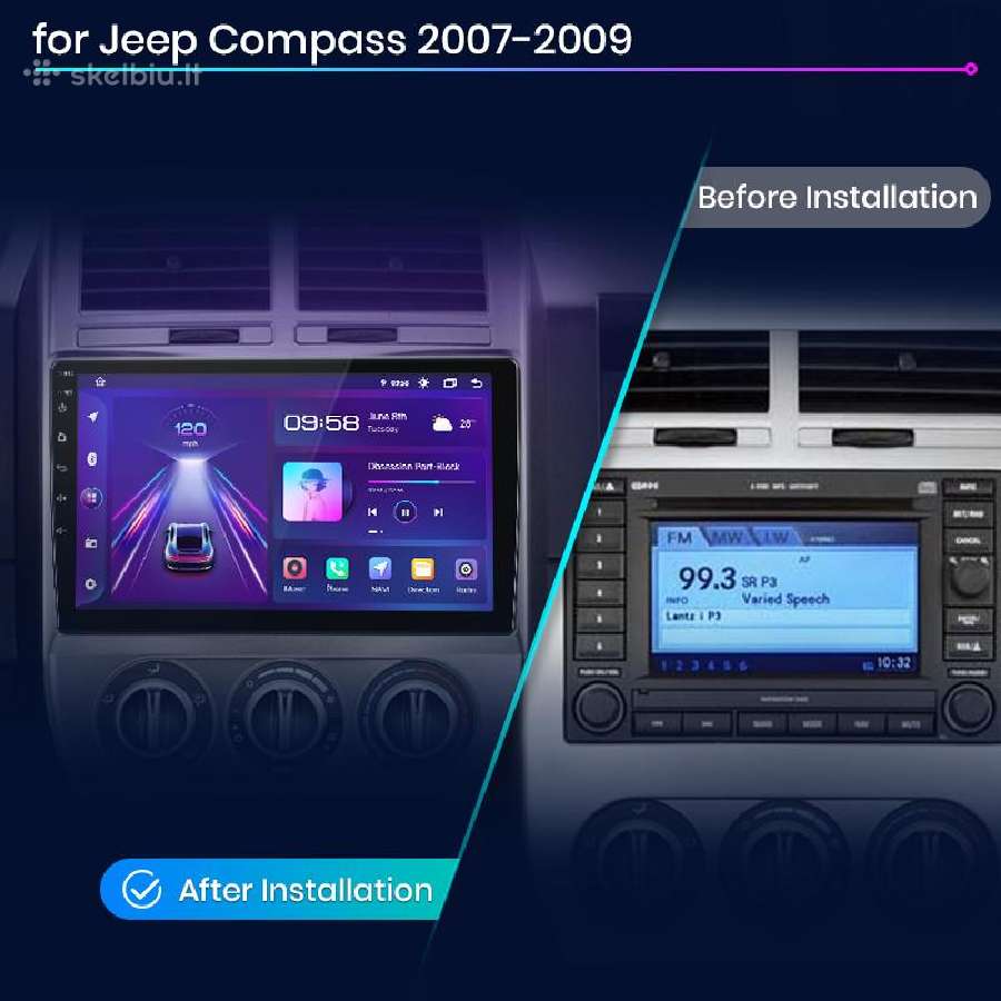 Jeep Compass 2007-2020 android multimedija - nuotraukos Nr. 6