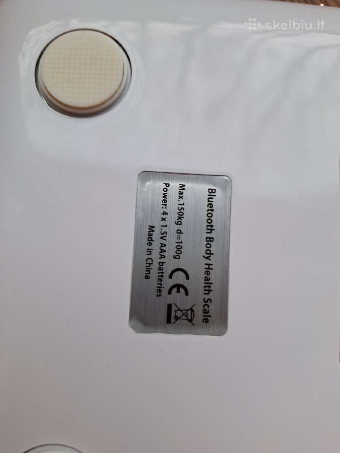 Bluetooth kūno svarstyklės - nuotraukos Nr. 2