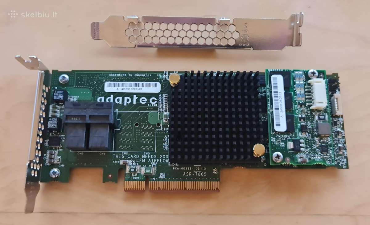 Sas Sata Raid Hba Unraid Zfs IT-mode + laidai - nuotraukos Nr. 12