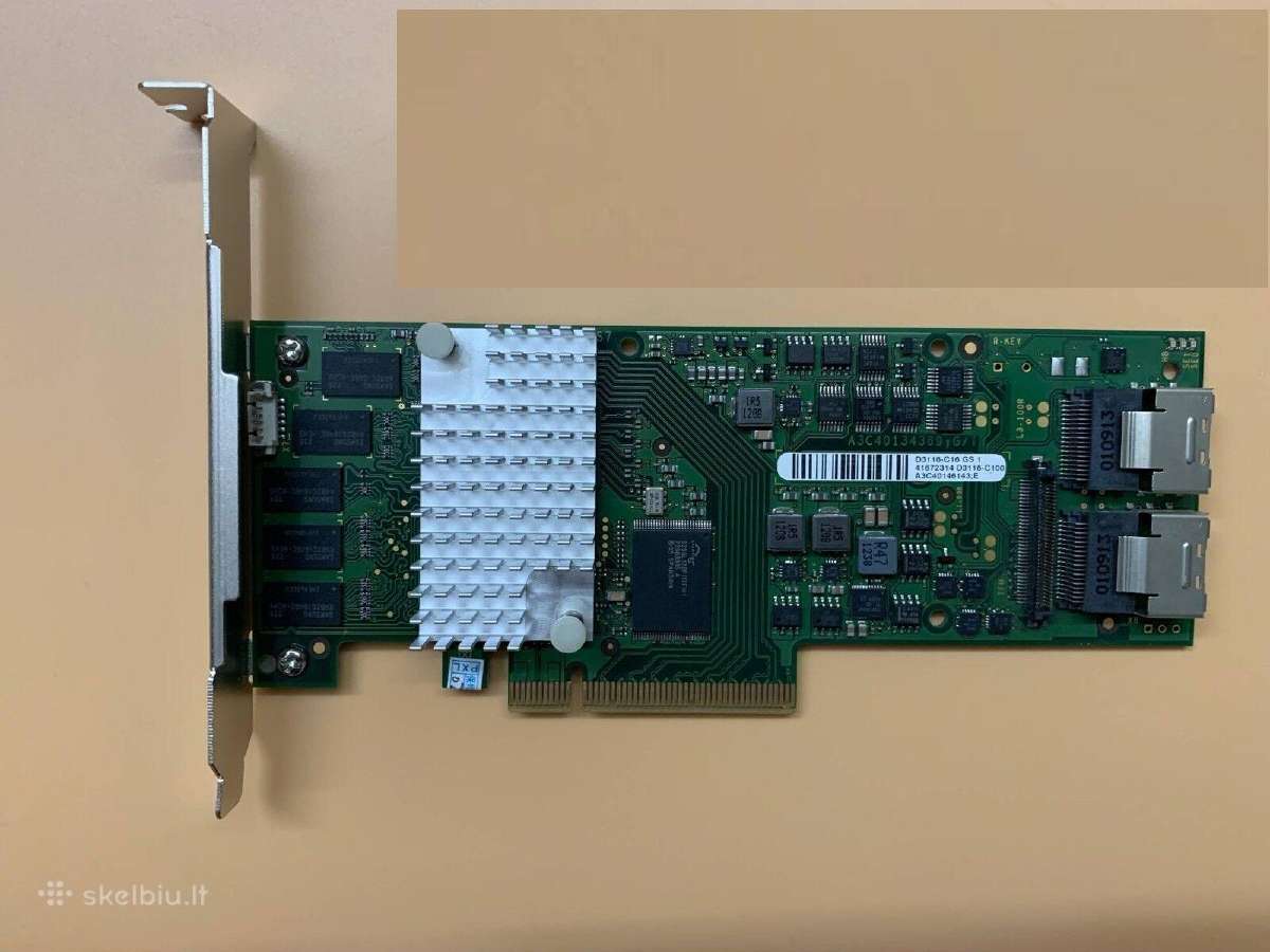 Sas Sata Raid Hba Unraid Zfs IT-mode + laidai - nuotraukos Nr. 20