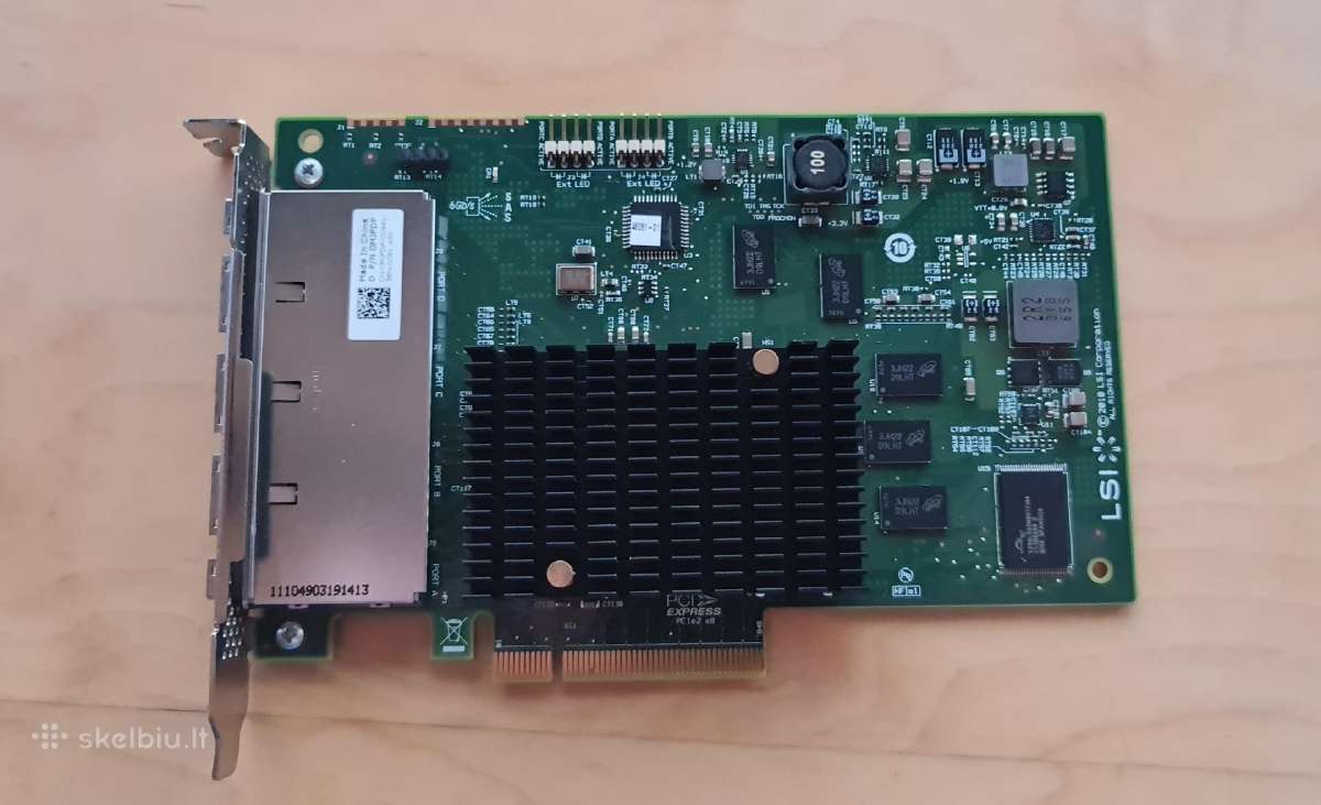 Sas Sata Raid Hba Unraid Zfs IT-mode + laidai - nuotraukos Nr. 21