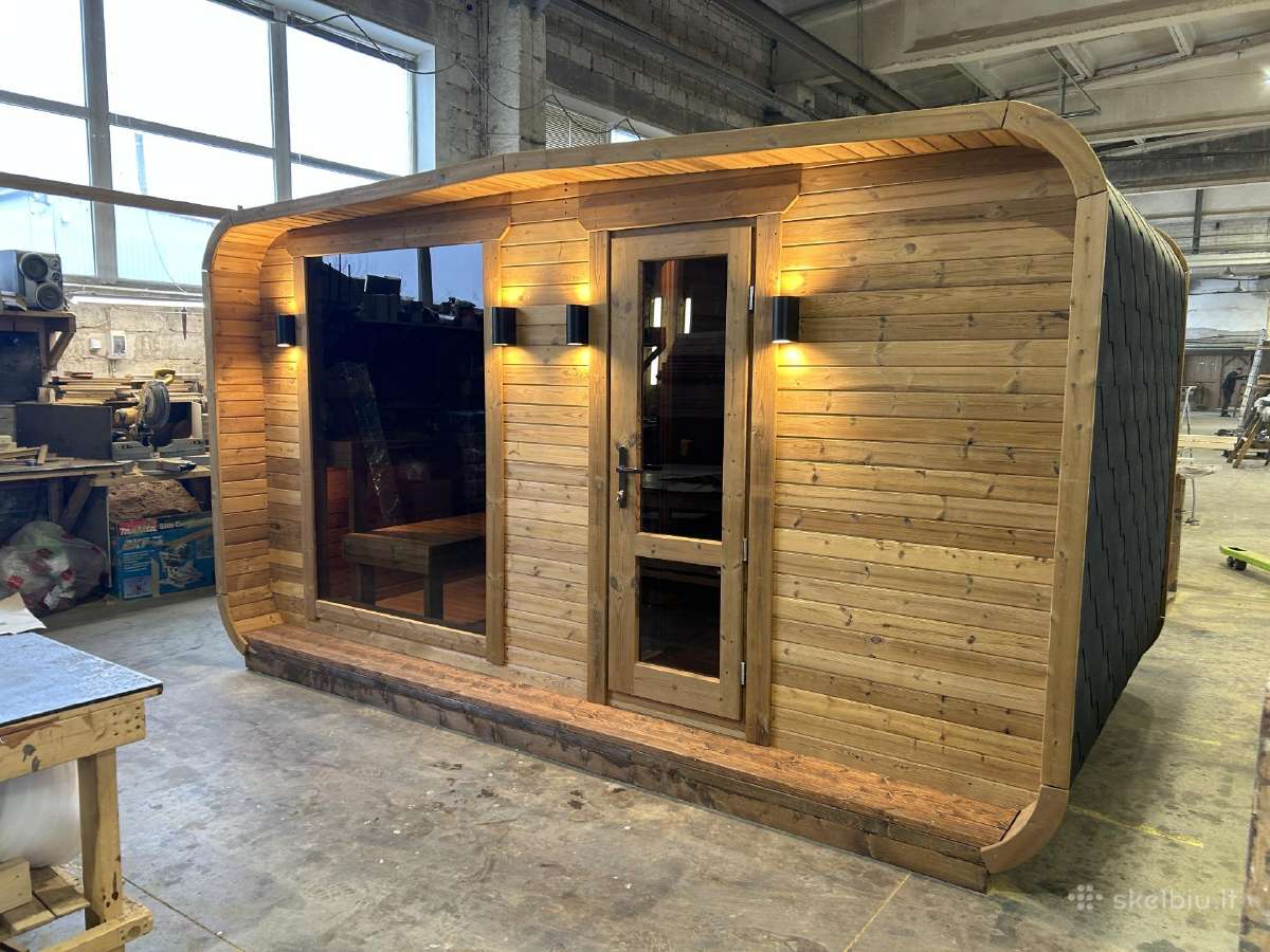 Naujiena Cube Wide pirtis sauna - nuotraukos Nr. 15