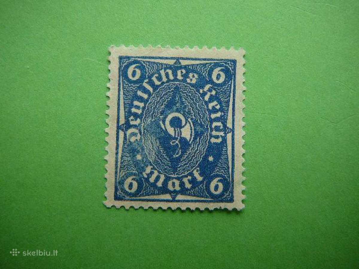 Pasto ragelis Vokietija 1922 6m Mng vkt228sb