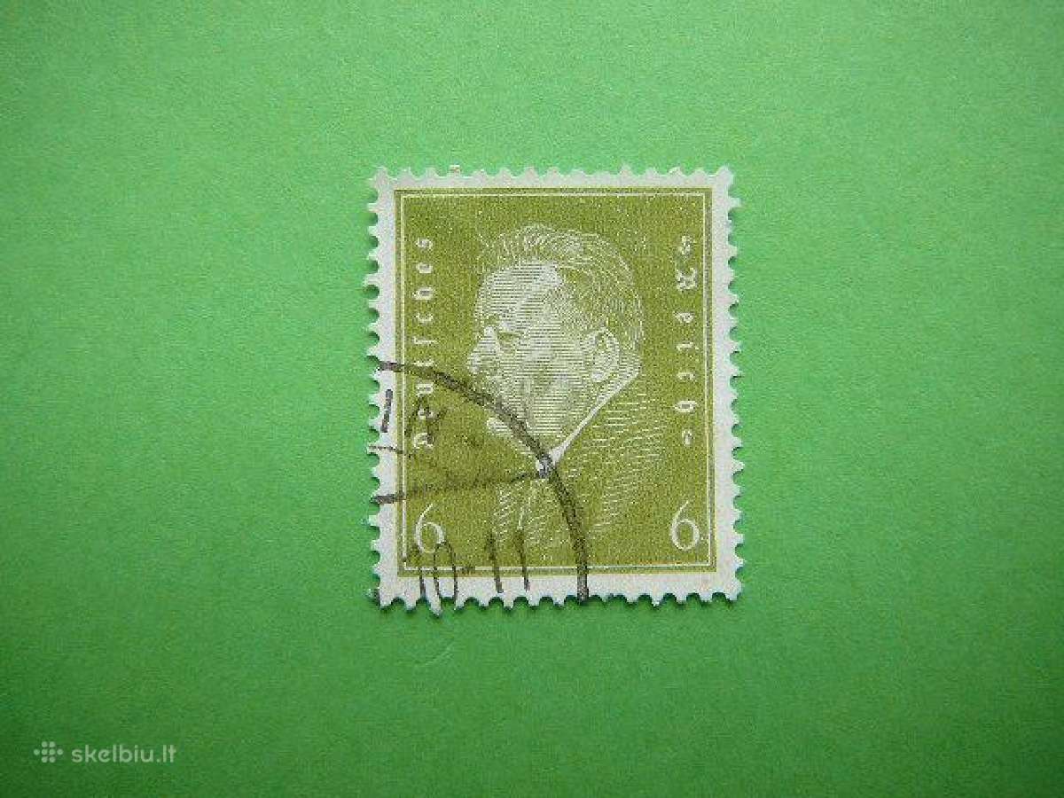 Reichsprezidentas Vokietija 1932 6pf vkt465a