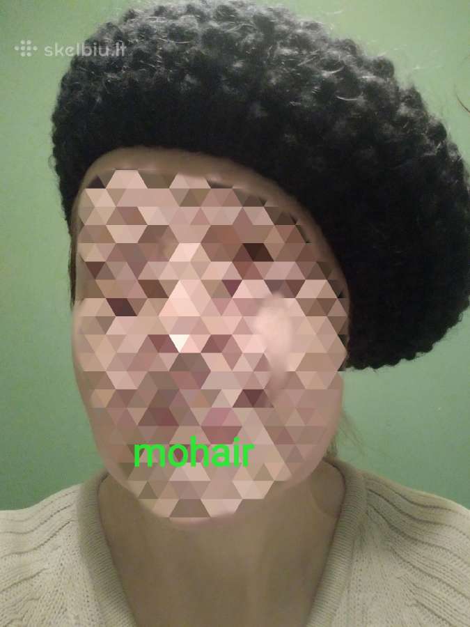 Šilta stora mocheros kepurė-beretės tipo